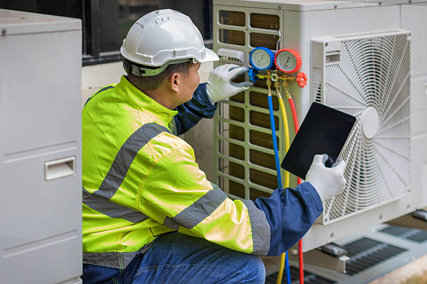 Professional Air Duct Cleaning technician working in Chipley, FL